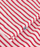Children's striped terry cotton short pajamas MARSHMALLOW red/SPI