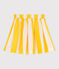 Children's stripy cotton skirt MARSHMALLOW white/ORGE
