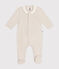 Babies' velour pyjama suit MONTELIMAR CHINE beige