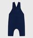Babies' long dungarees in plain cotton