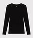 Women's long-sleeved dancer neck T-shirt  