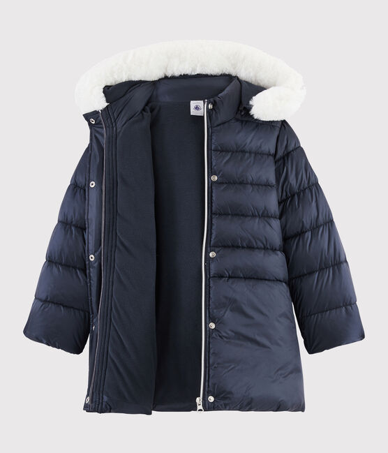 Girls' puffer jacket SMOKING blue