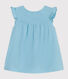 Babies' sleeveless plain cotton dress