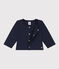 Babies' Thick Jersey Cardigan SMOKING blue